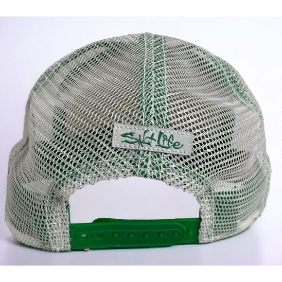 Salt Life Hat Aloha Hawaii Sea Shell Trucker Snapback Green One Size Fits Most - Picture 7 of 9